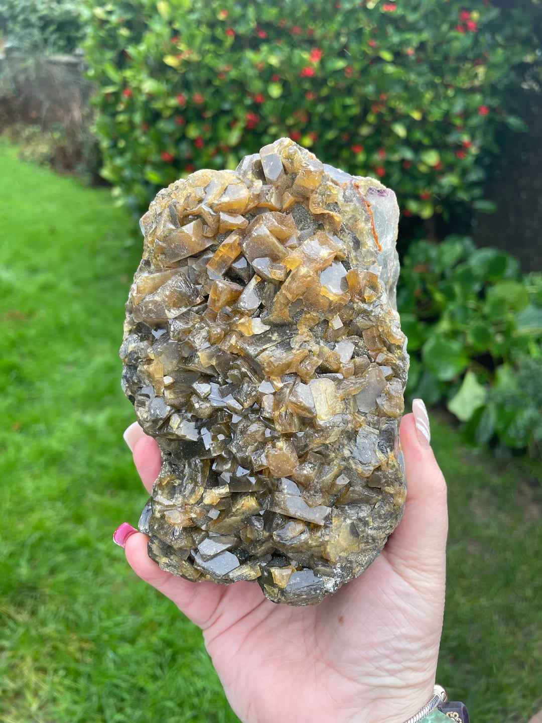 Large Barite, Pyrite and Fluorite Crystal Specimen