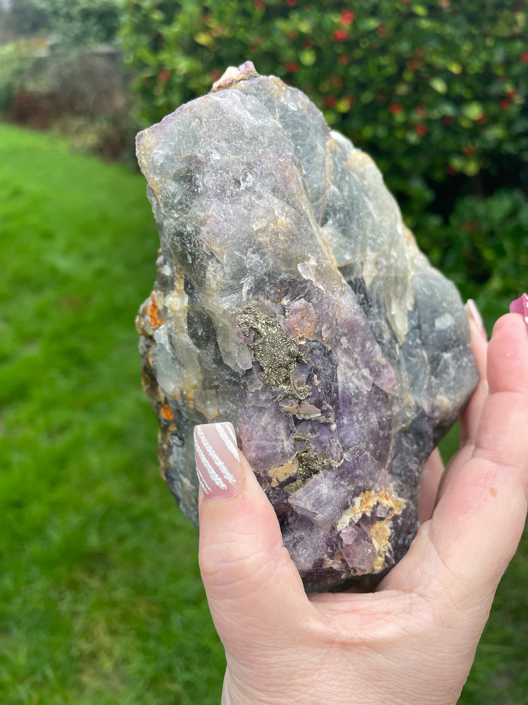 Large Barite, Pyrite and Fluorite Crystal Specimen