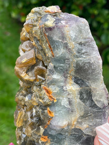 Large Barite, Pyrite and Fluorite Crystal Specimen