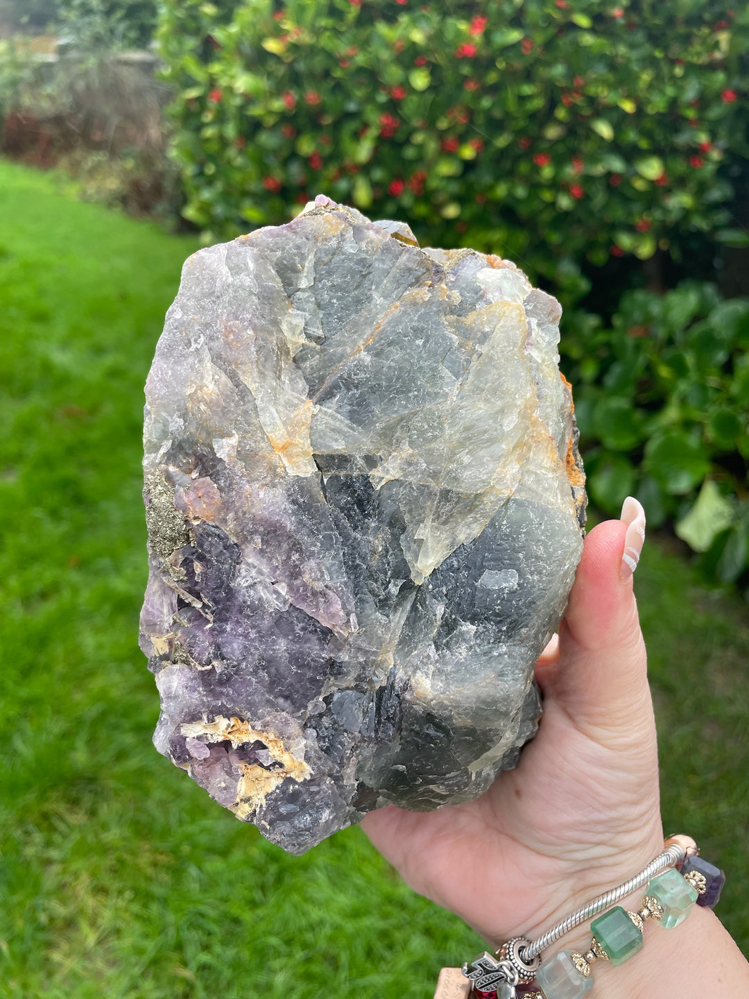 Large Barite, Pyrite and Fluorite Crystal Specimen