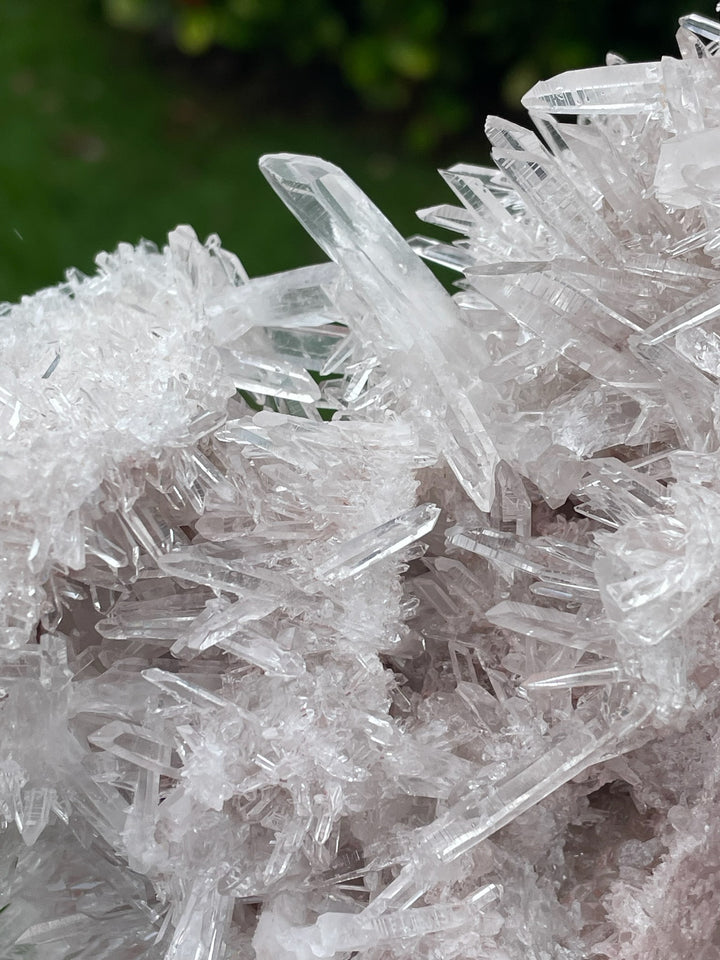 Clear Needle Quartz Cluster Crystal Specimen
