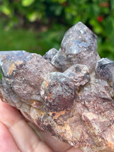 Load image into Gallery viewer, Hematoid Quartz Cluster Crystal Specimen
