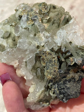Load image into Gallery viewer, Calcite, Fluorite and Green Quartz Sceptre Crystal Specimen
