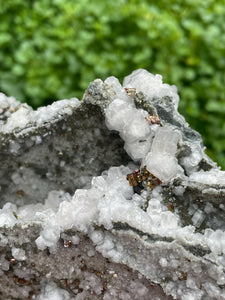 Large Freestanding Calcite and Pyrite Specimen