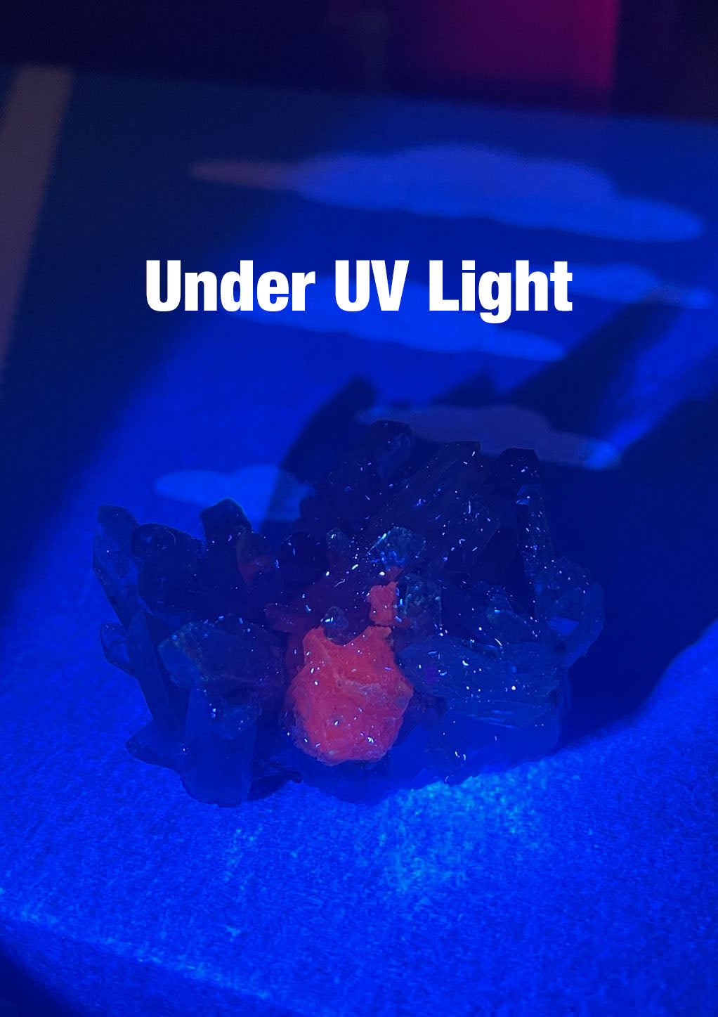 Sugar Quartz with UV Reactive Calcite Specimen