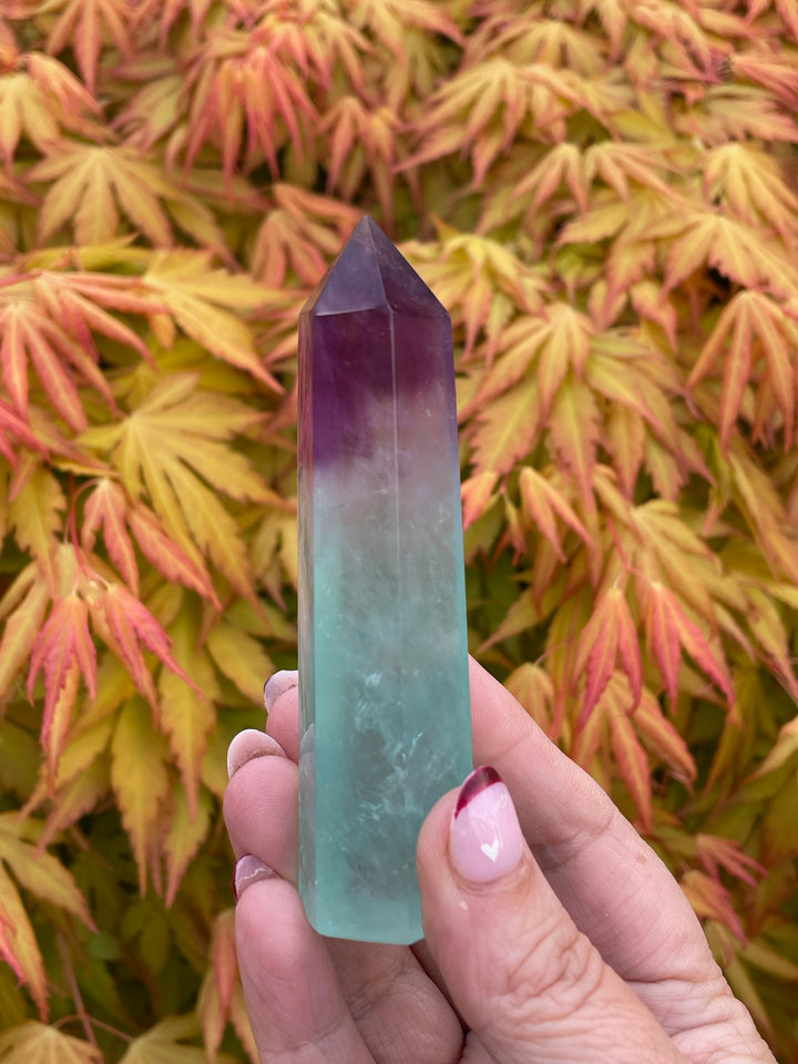 Bicolour Fluorite Tower