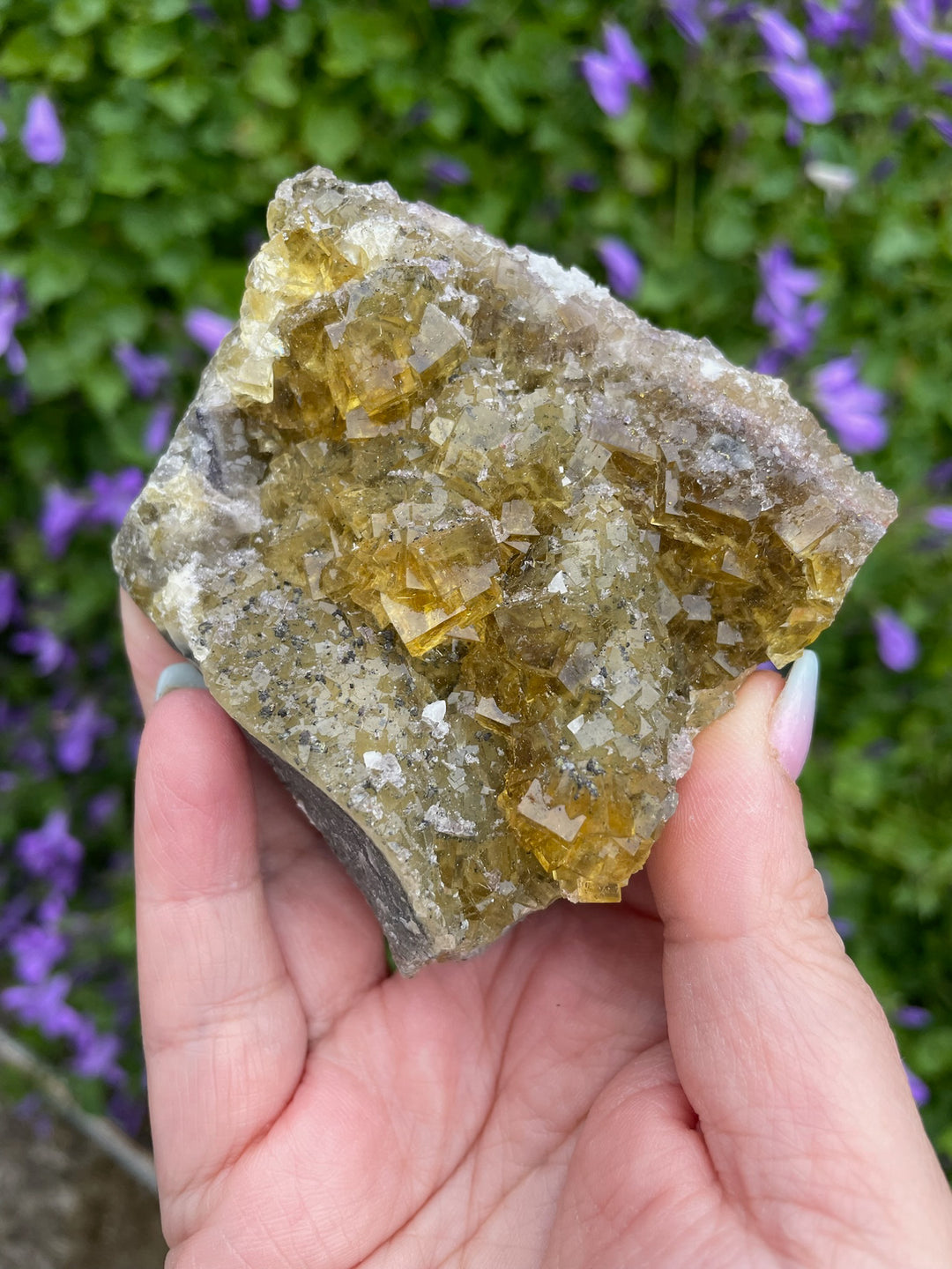 Large Yellow Fluorite Specimen from Asturias, Spain