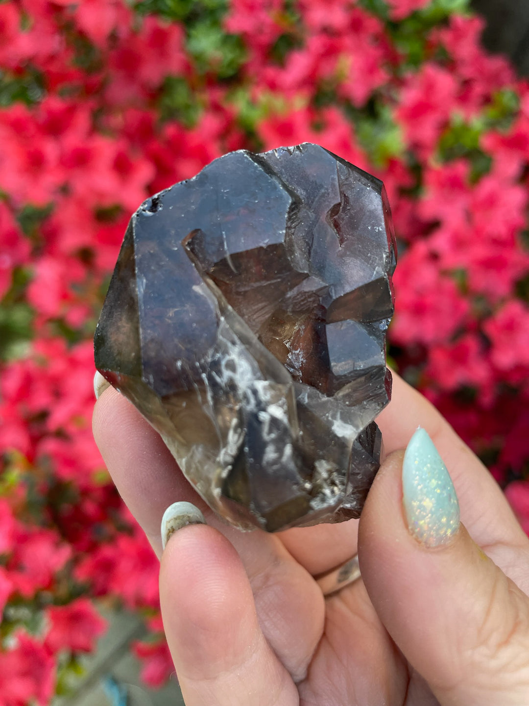 Natural Smoky Quartz Elestial Cluster Brazil