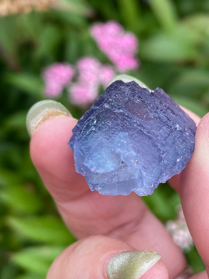 Rare Blue Fluorite Specimen from Wutong Mine Guangxi