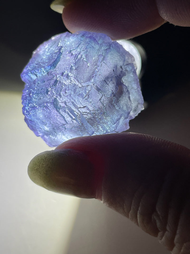 Rare Blue Fluorite Specimen from Wutong Mine Guangxi