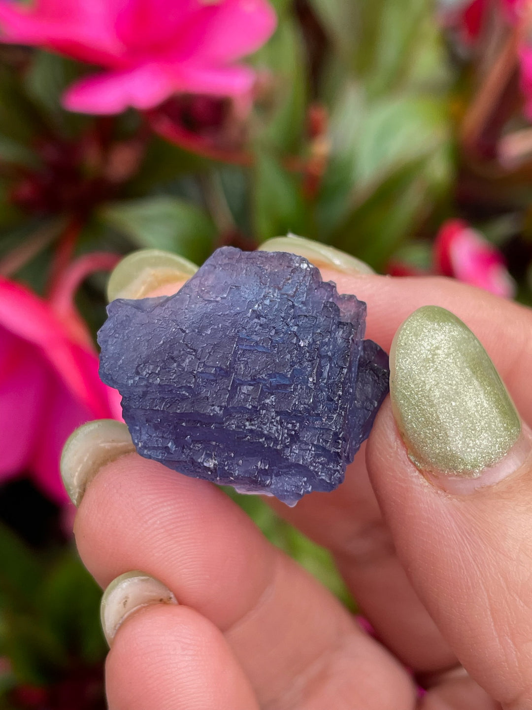 Rare Blue Fluorite Specimen from wutong mine Guangxi