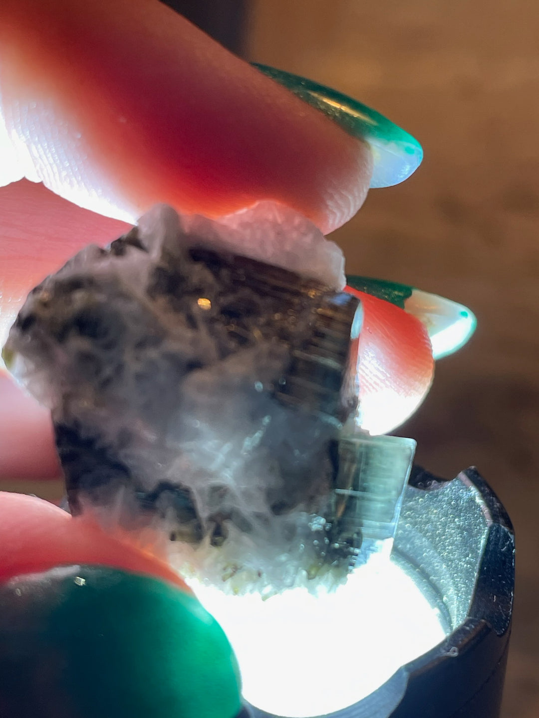 Twin Terminated Cap Tourmaline Specimen