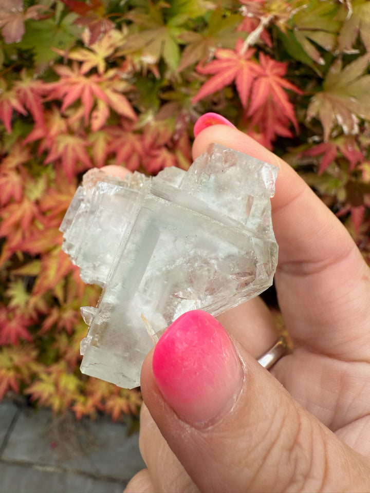 Clear Mint Fluorite with Zoning from Xianghualing