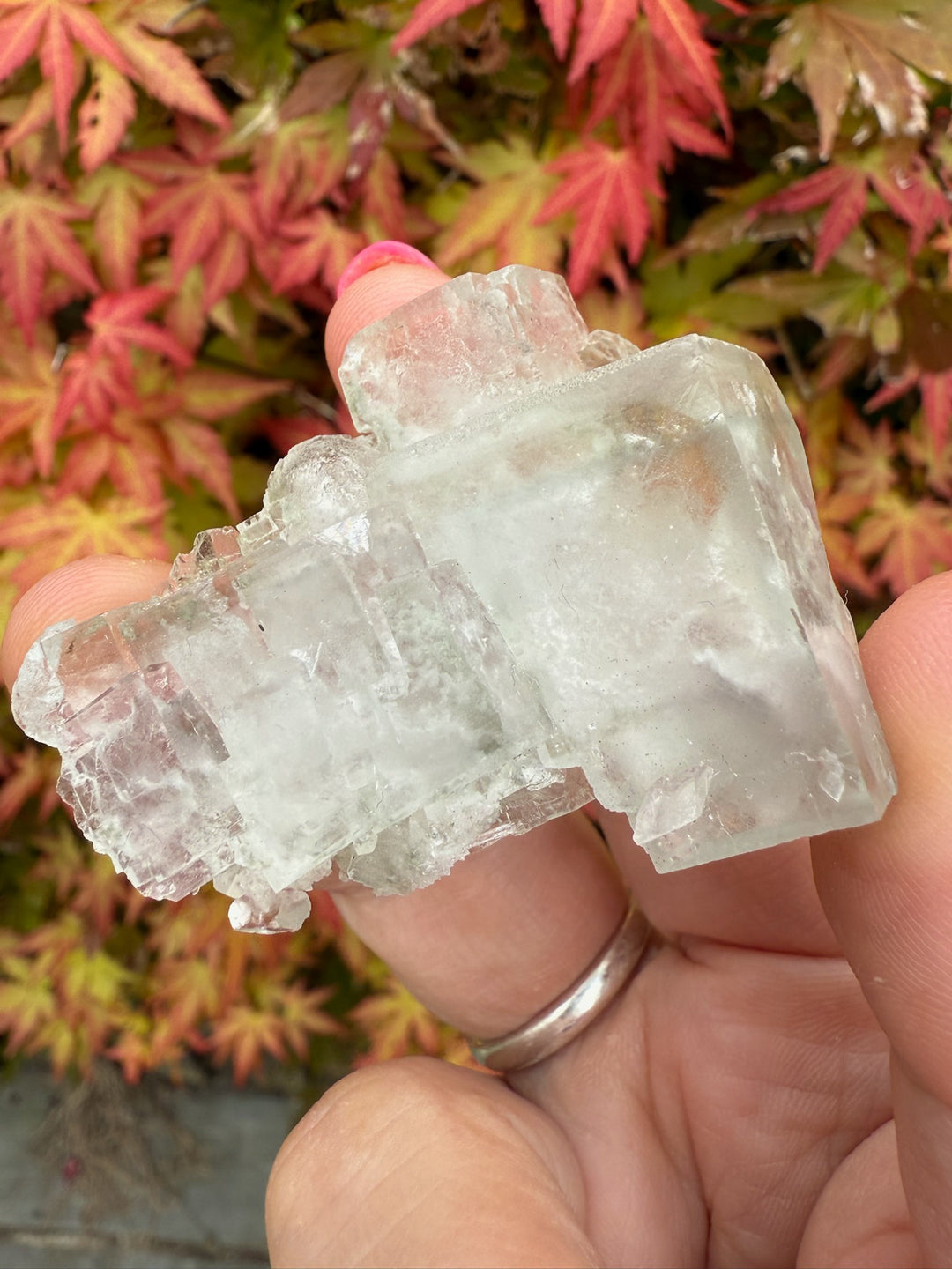 Clear Mint Fluorite with Zoning from Xianghualing