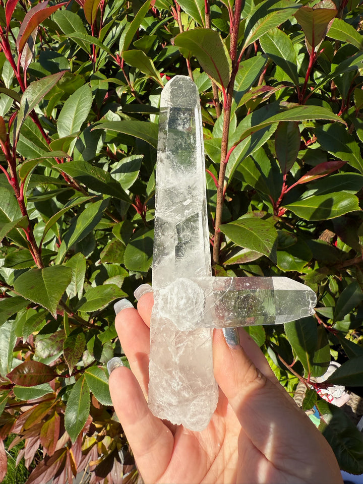 Clear Quartz Natural Wand with Key Specimen