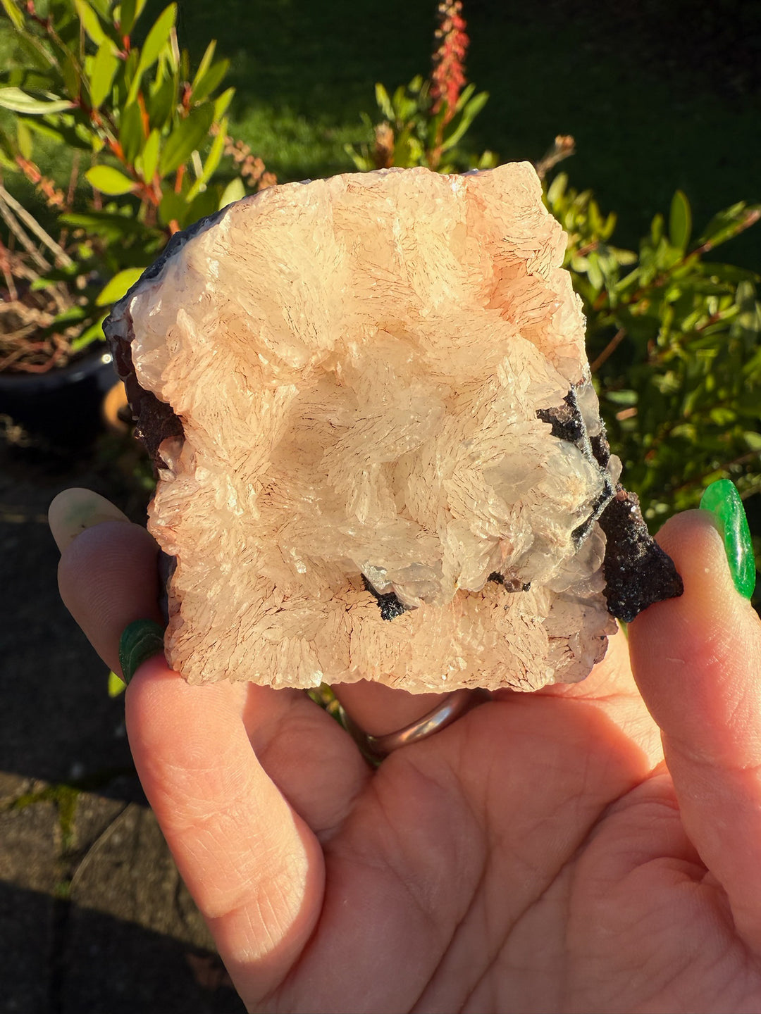 Baryte on Hematite Specimen from Cumbria UK