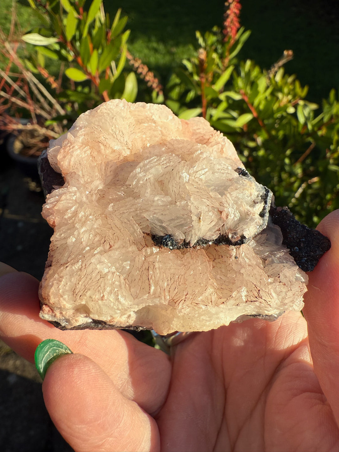 Baryte on Hematite Specimen from Cumbria UK