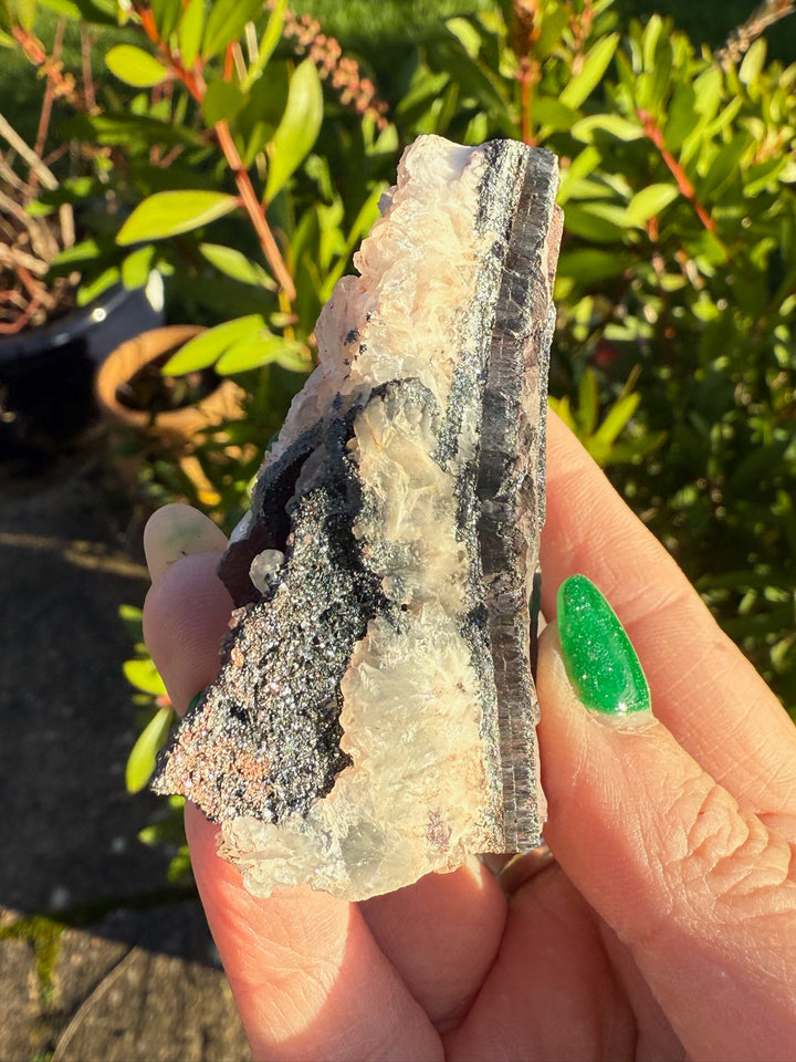Baryte on Hematite Specimen from Cumbria UK