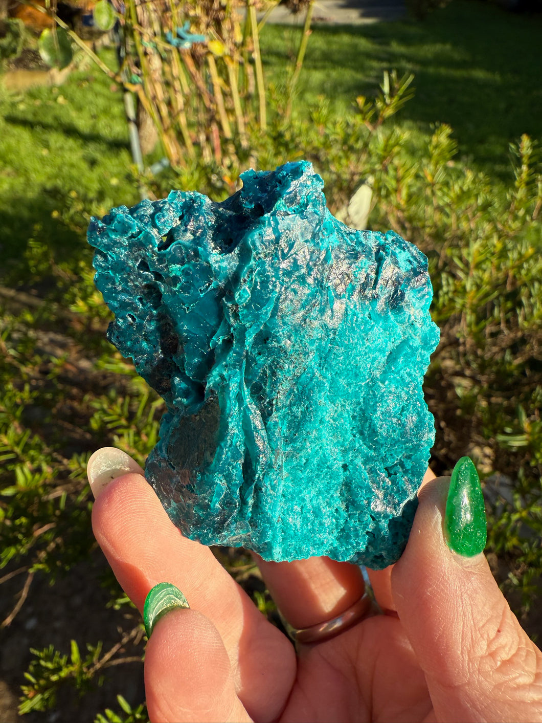 Gem Silica with Chrysocolla and Opal Specimen