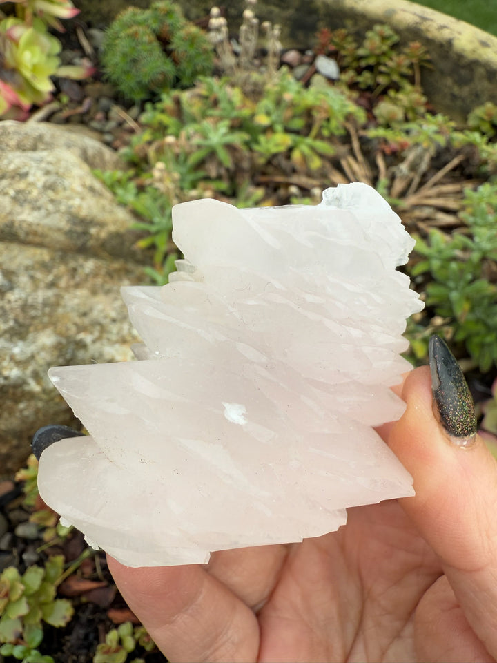 UV Reactive Pink Pagoda Calcite Specimen