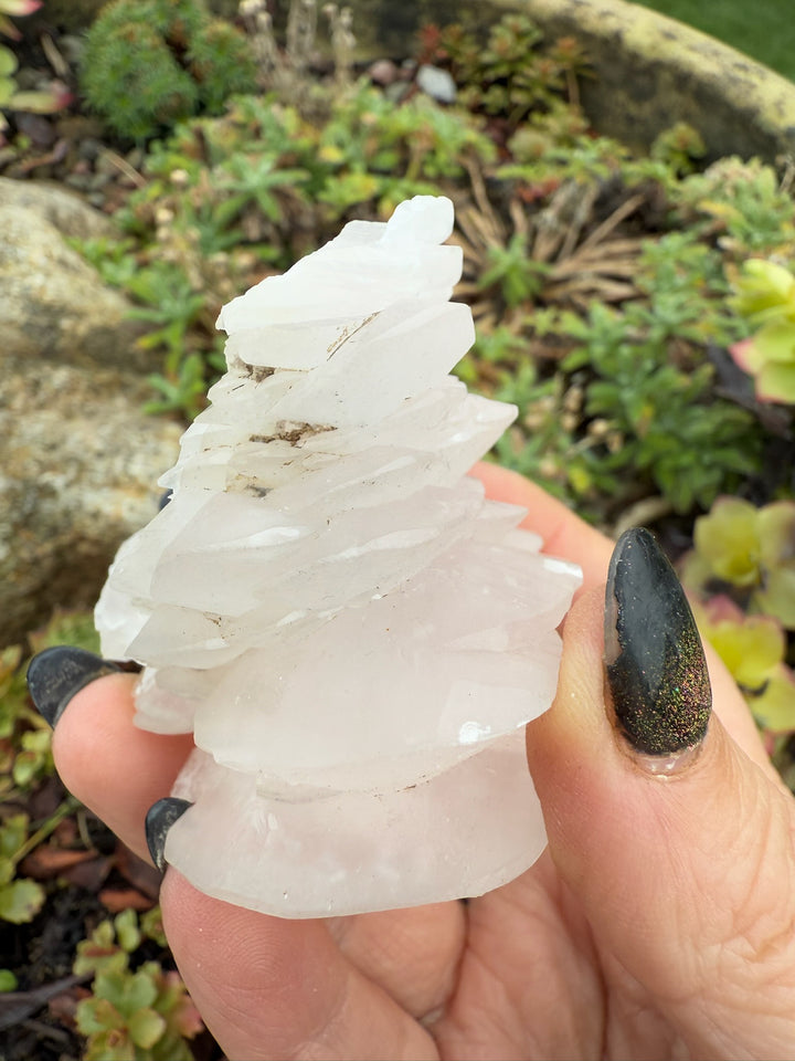 UV Reactive Pink Pagoda Calcite Specimen