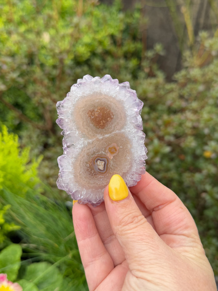 Amethyst Stalactite Slice Specimen