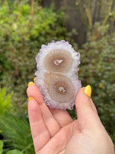 Load image into Gallery viewer, Amethyst Stalactite Slice Specimen

