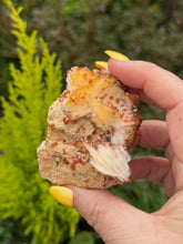 Load image into Gallery viewer, Vanadinite on Baryte Specimen
