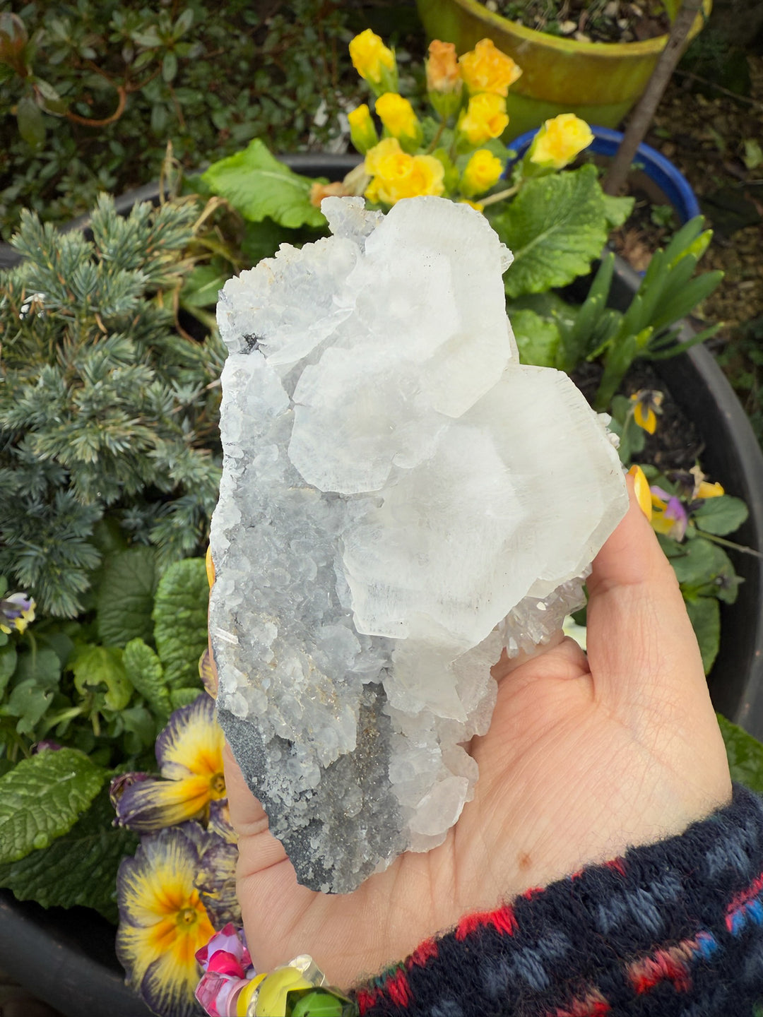Uv Reactive Calcite and Quartz Specimen