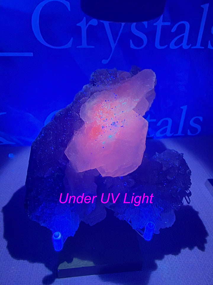 Uv Reactive Calcite and Quartz Specimen