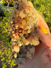 Load image into Gallery viewer, Epidote on Hematoid Quartz Specimen from Namibia
