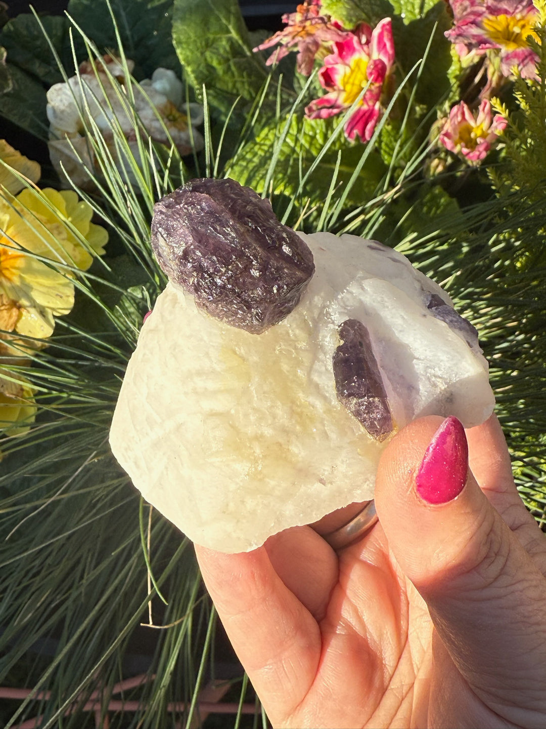 Rare Purple Scapolite on Matrix Specimen from Badakshan