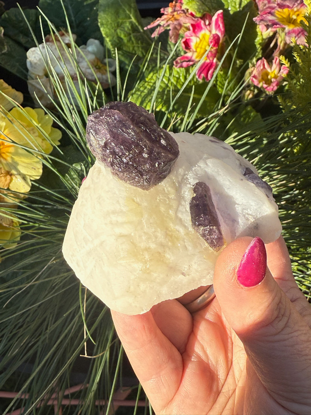Rare Purple Scapolite on Matrix Specimen from Badakshan