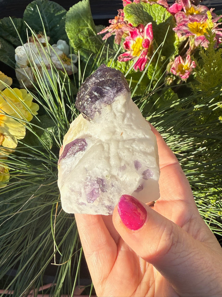 Rare Purple Scapolite on Matrix Specimen from Badakshan