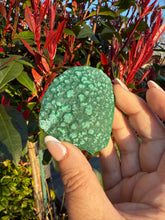 Load image into Gallery viewer, Malachite Stalactite Slice Specimen
