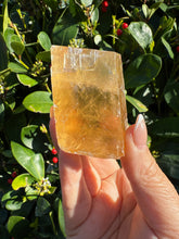 Load image into Gallery viewer, Natural Honey Calcite Rhomboid Specimen
