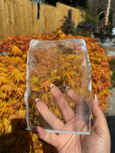 Clear Selenite Slice Specimen