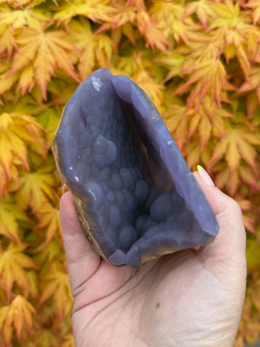 Rare Large Purple Botryoidal Fluorite Specimen from Xinyang