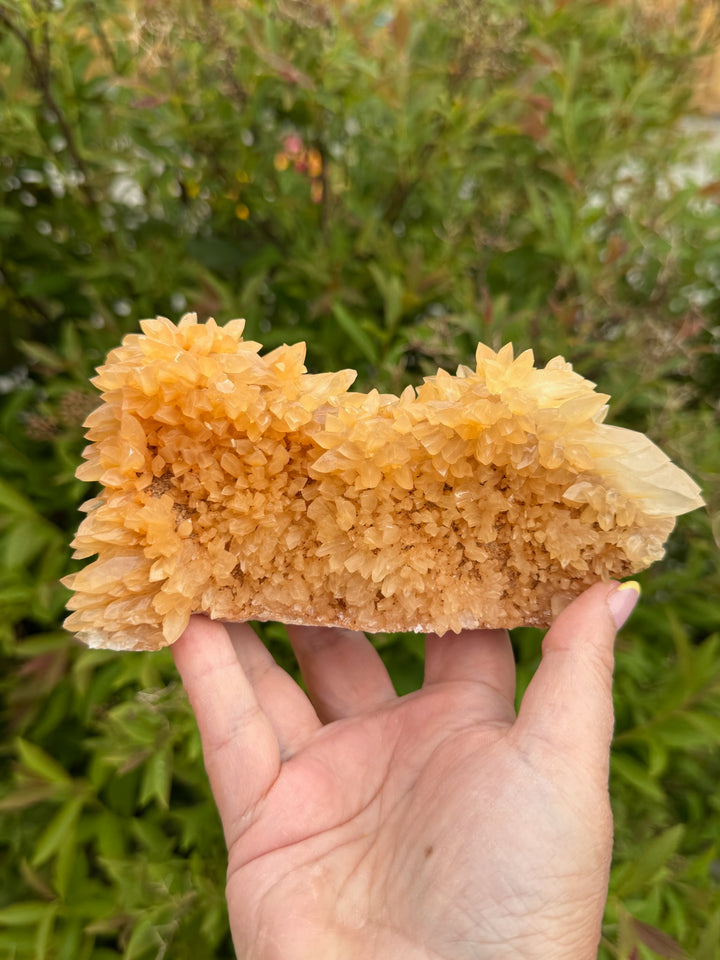 Large Freestanding Orange Calcite Specimen from Wenshan