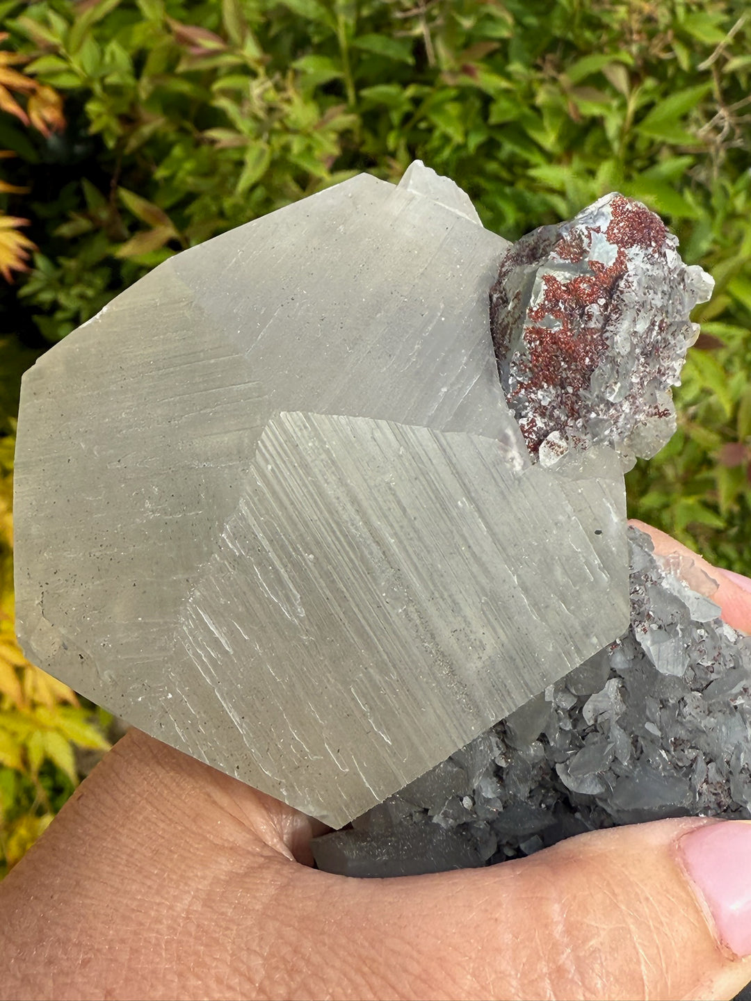 Incredible UV Benz Calcite with Fluorite Pyrite and Quartz Specimen