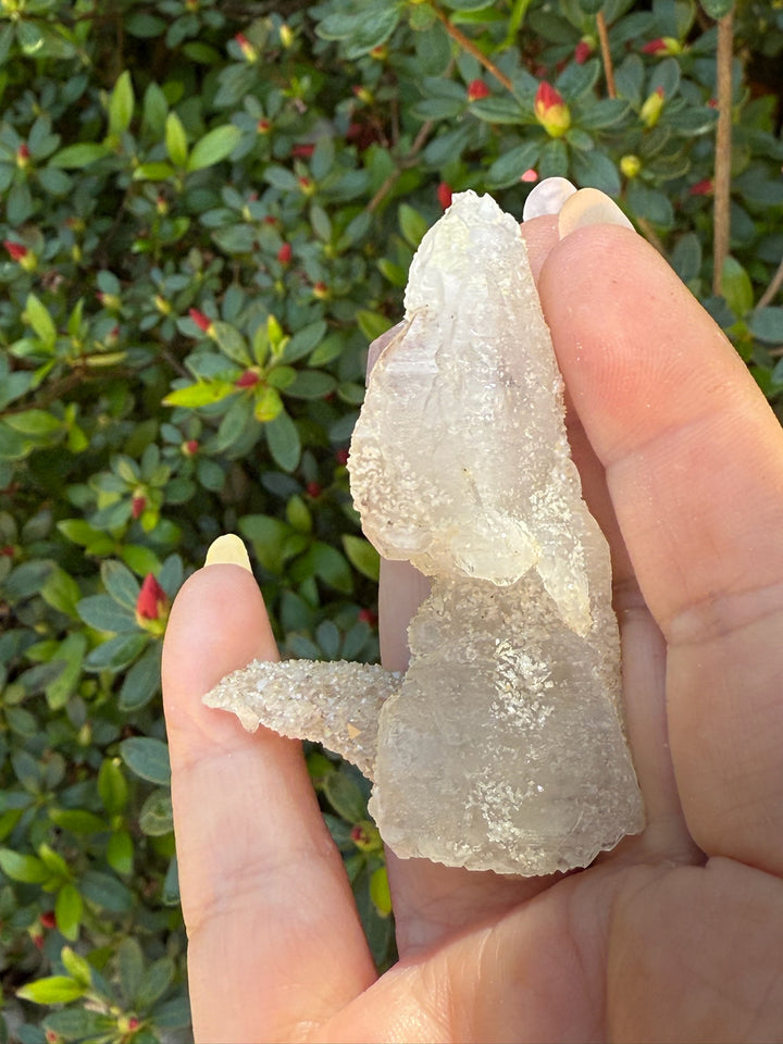 Yaogangxian Fluorite on Quartz Specimen with Calcite