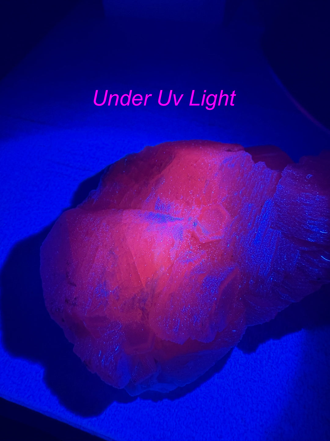 UV Reactive Large Pink Calcite Specimen