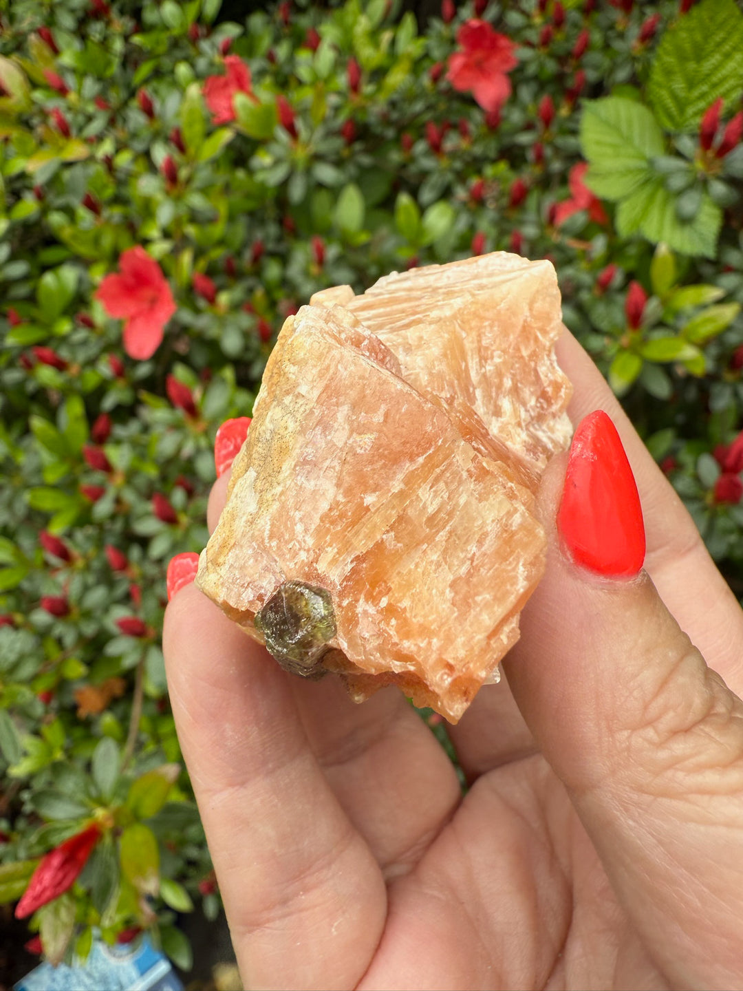 Apatite on Calcite Specimen From Ontario