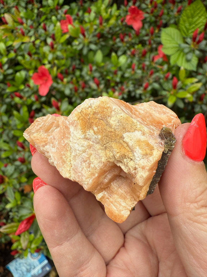 Apatite on Calcite Specimen From Ontario
