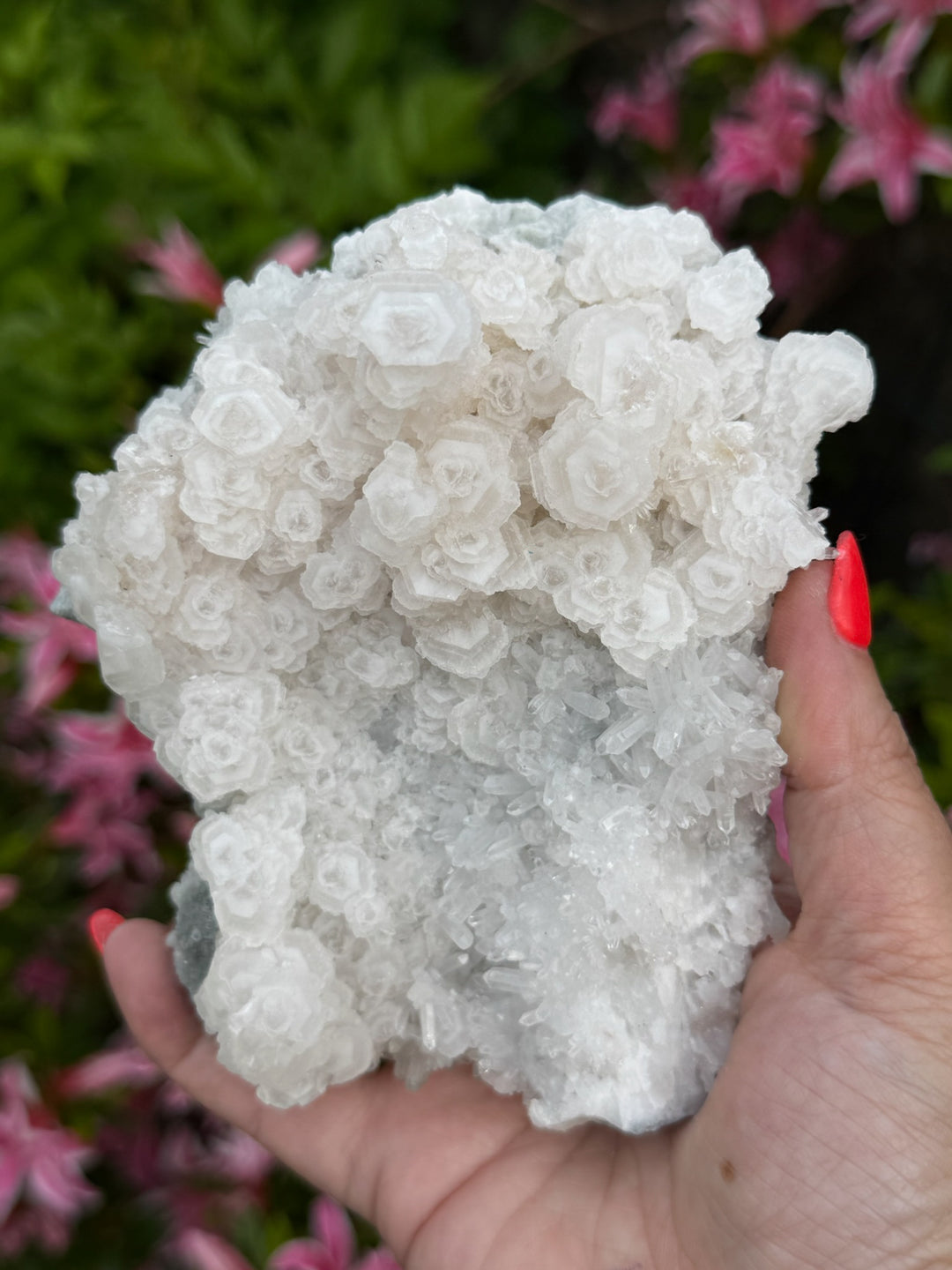 Statement UV Reactive Poker Calcite and Quartz Specimen
