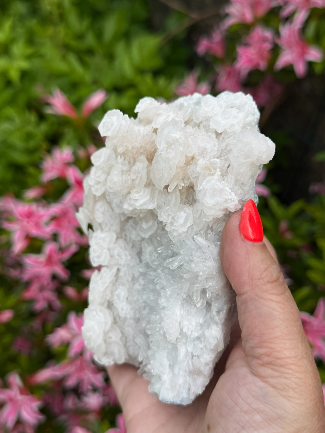 Statement UV Reactive Poker Calcite and Quartz Specimen