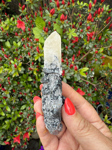Rose Specular Hematite on Quartz Specimen