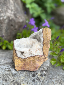 Freestanding Baryte on Calcite Specimen From Wales UK