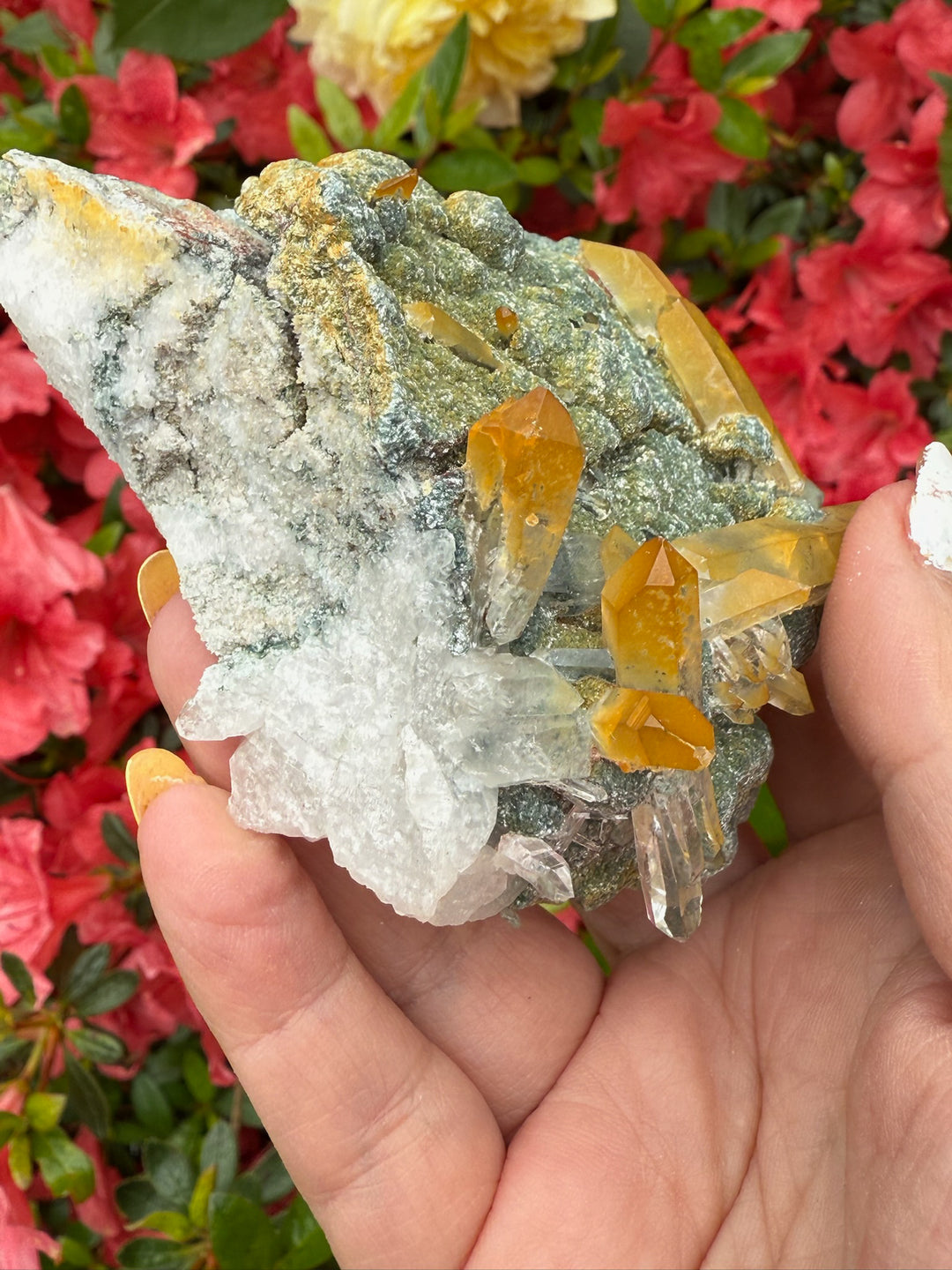 Quartz with Limonite Specimen From Columbia