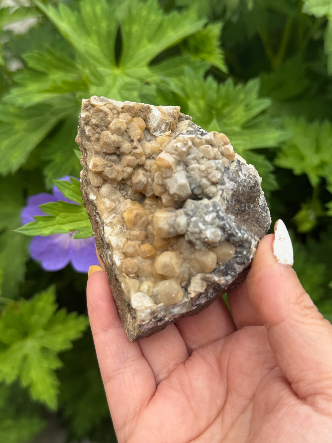 Calcite and Fluorite Specimen From Heights Quarry